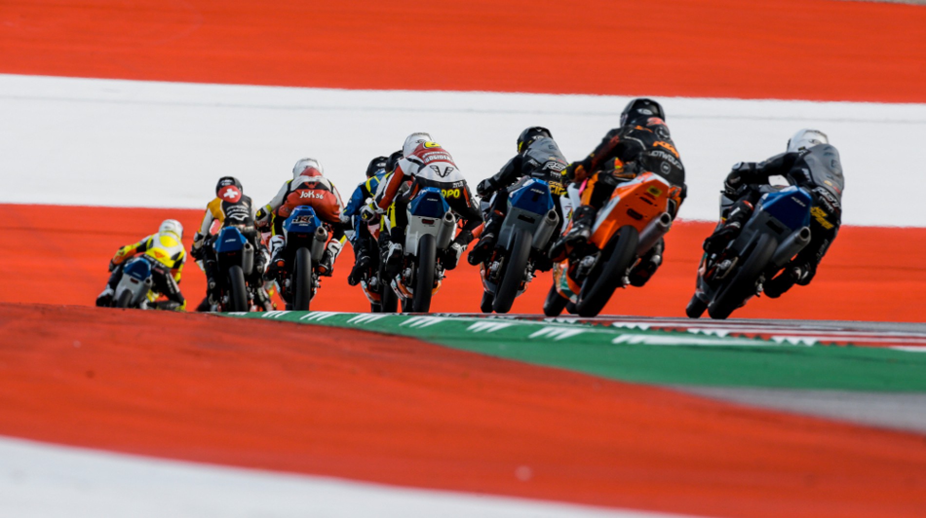 Riders on track