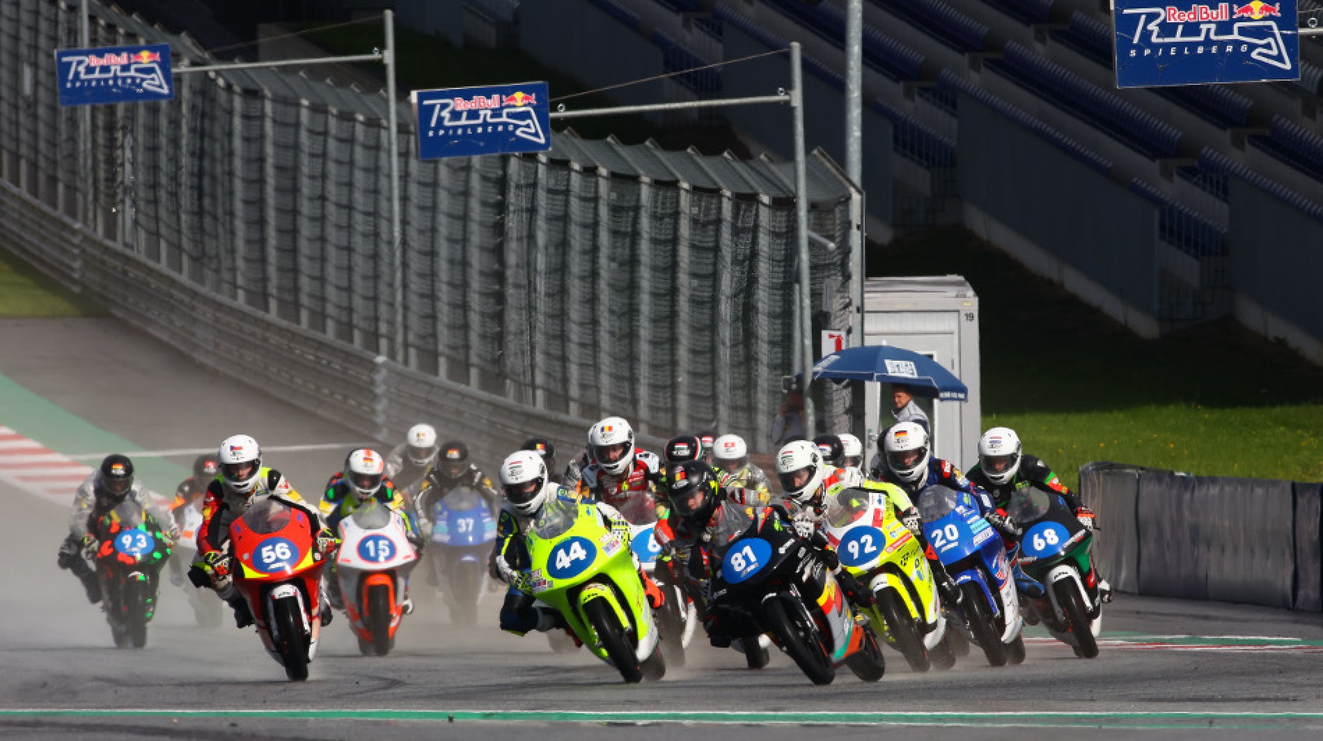 Riders on track